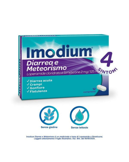 IMODIUM DIARREA E METEOR*12CPR
