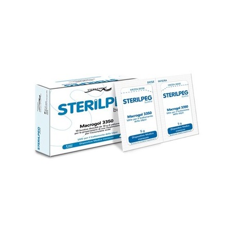 Sterilpeg Macrogol 3350 10 Bustine Bipartite 10 G
